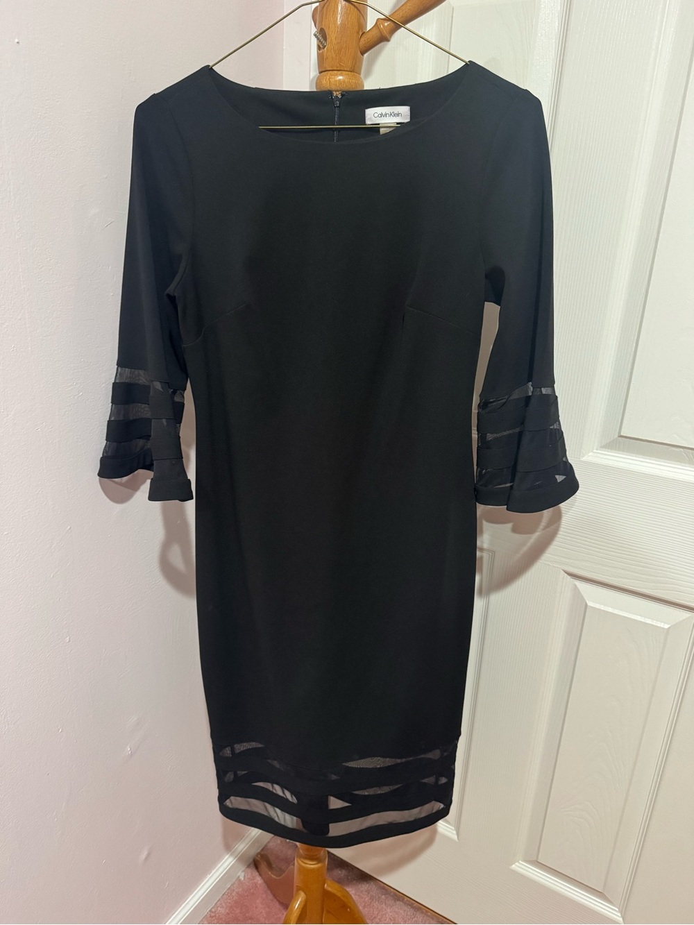 black calvin klein dress
